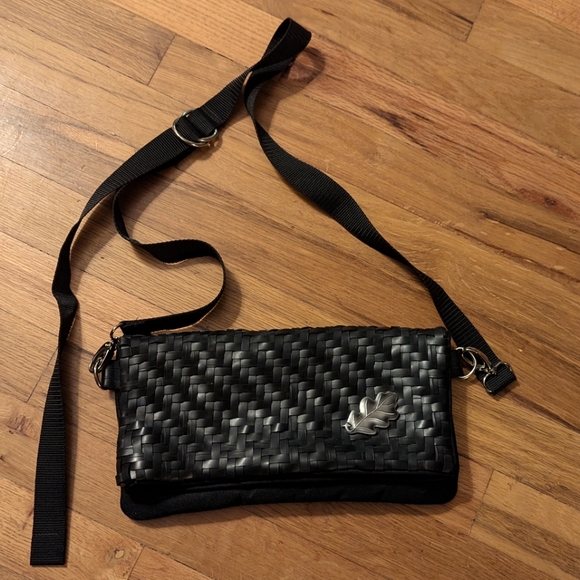 Black clutch made from bicycle tires NWOT - Picture 1 of 5